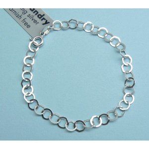 KATE LANDRY Sterling Silver Link Bracelet